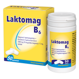 Laktomag B6 70 mg + 5 mg, smak bananowy, 50 tabletek - miniaturka zdjęcia produktu