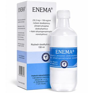Enema (32,3 mg + 139 mg)/ ml, płyn doodbytniczy, 150 ml - zdjęcie produktu