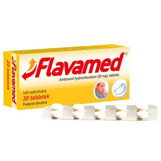 Flavamed 30 mg, 20 tabletek KRÓTKA DATA - zdjęcie produktu