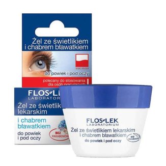 Flos-Lek, żel ze świetlikiem i chabrem (bławatkiem) do powiek i pod oczy, 10 g - zdjęcie produktu