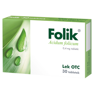 Folik 0,4 mg, 30 tabletek - zdjęcie produktu