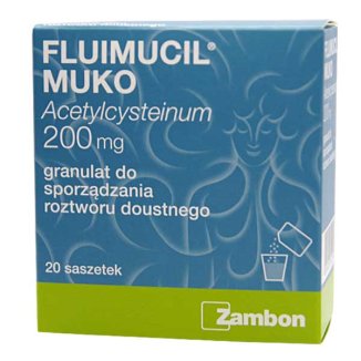 Fluimucil Muko 200 mg, 20 saszetek - 2 Fluimucil Muko 200 mg, 20 saszetek - 2 - zdjęcie produktu