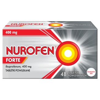 Nurofen Forte 400 mg, 48 tabletek powlekanych - zdjęcie produktu