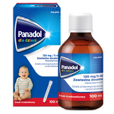 Panadol dla dzieci 120 mg/ 5 ml, zawiesina doustna, smak truskawkowy, 100 ml USZKODZONE OPAKOWANIE - miniaturka zdjęcia produktu