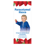Paracetamol Hasco 120 mg/ 5 ml, zawiesina doustna dla dzieci od urodzenia, smak truskawkowy, 150 g - miniaturka zdjęcia produktu