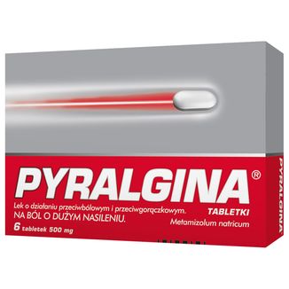 Pyralgina 500 mg, 6 tabletek - zdjęcie produktu