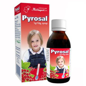 Pyrosal 1 g/10 g, syrop, 125 g USZKODZONE OPAKOWANIE - zdjęcie produktu