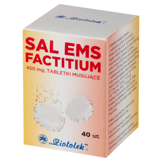 Sal Ems factitium 450 mg, 40 tabletek musujących USZKODZONE OPAKOWANIE Sal Ems factitium 450 mg, 40 tabletek musujących USZKODZONE OPAKOWANIE - zdjęcie produktu