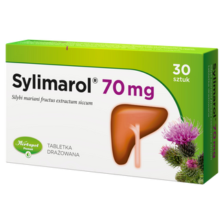 Sylimarol 70 mg, 30 tabletek drażowanych USZKODZONE OPAKOWANIE - zdjęcie produktu