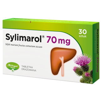 Sylimarol 70 mg, 30 tabletek drażowanych - zdjęcie produktu