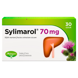 Sylimarol 70 mg, 30 tabletek drażowanych - zdjęcie produktu