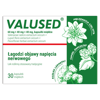 Valused 60 mg + 40 mg + 40 mg, 30 kapsułek - zdjęcie produktu
