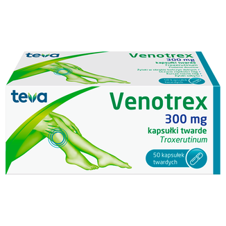 Venotrex 300 mg, 50 kapsułek twardych - zdjęcie produktu