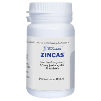 Zincas 5,5 mg, 50 tabletek - zdjęcie produktu