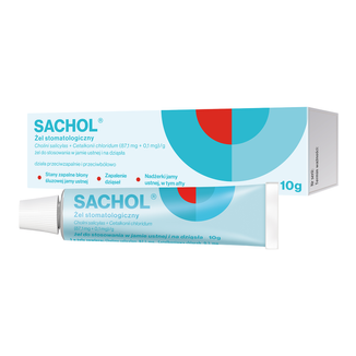 Sachol (87,1 mg + 0,1 mg)/g, żel stomatologiczny, 10 g - zdjęcie produktu