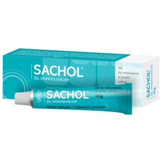 Sachol (87,1 mg + 0,1 mg)/ g, żel stomatologiczny, 10 g - zdjęcie produktu