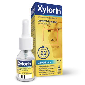 Xylorin 550 μg/ ml, aerozol do nosa, 18 ml - zdjęcie produktu