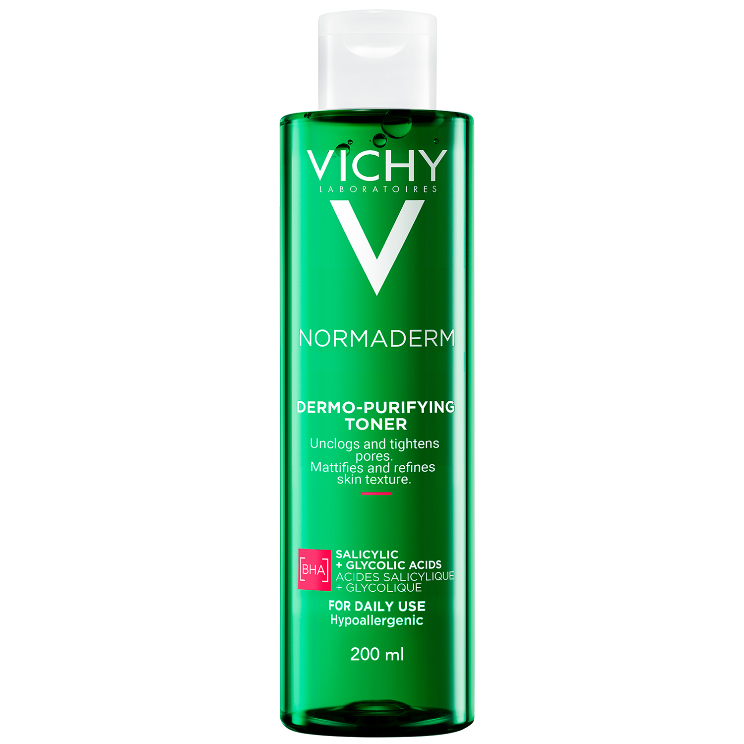 Vichy Vichy Normaderm, Tonikum reinigend, Haut fettig und empfindlich, 200 ml — Inhaltsstoffe und Bewertung