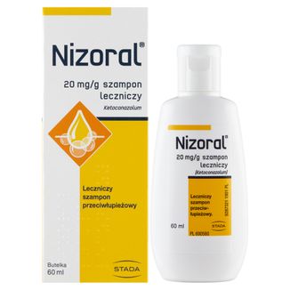 Nizoral 20 mg/ g, szampon przeciwłupieżowy, 60 ml USZKODZONE OPAKOWANIE - zdjęcie produktu