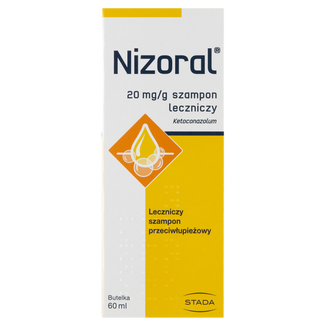 Nizoral 20 mg/ g, szampon przeciwłupieżowy, 60 ml Nizoral 20 mg/ g, szampon przeciwłupieżowy, 60 ml - zdjęcie produktu