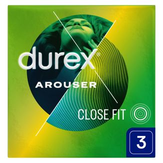 Durex Arouser, prezerwatywy prążkowane, 3 sztuki - zdjęcie produktu