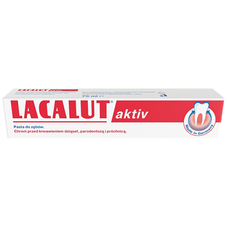 Lacalut Aktiv, pasta do zębów, 75 ml USZKODZONE OPAKOWANIE - zdjęcie produktu