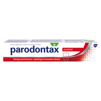 Parodontax Classic, pasta do zębów bez fluoru, 75 ml - zdjęcie produktu