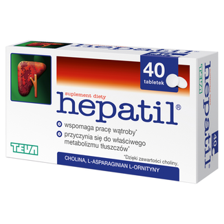 Hepatil, 40 tabletek - zdjęcie produktu
