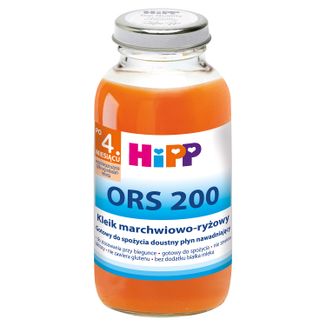 HiPP ORS 200 Kleik marchwiowo-ryżowy, po 4 miesiącu, 200 ml - zdjęcie produktu