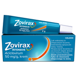Zovirax Intensive 50 mg/1 g, krem, 2 g - miniaturka zdjęcia produktu