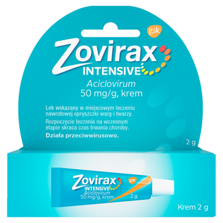 Zovirax Intensive 50 mg/1 g, krem, 2 g - zdjęcie produktu