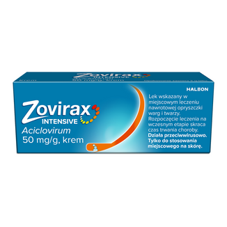 Zovirax Intensive 50 mg/1 g, krem, 2 g - zdjęcie produktu