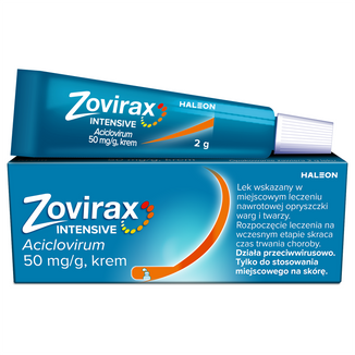 Zovirax Intensive 50 mg/1 g, krem, 2 g - zdjęcie produktu