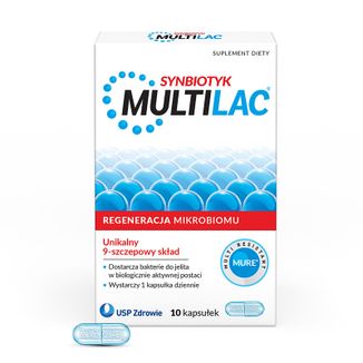 Multilac Synbiotyk, 10 kapsułek USZKODZONE OPAKOWANIE - zdjęcie produktu