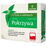Zioła w tabletkach Pokrzywa, 30 tabletek powlekanych - miniaturka zdjęcia produktu