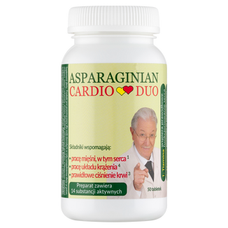 Asparaginian CardioDuo, 50 tabletek USZKODZONE OPAKOWANIE - zdjęcie produktu