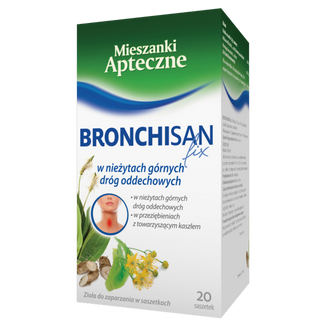 Bronchisan Fix (1500 mg + 750 mg + 750 mg)/ saszetkę, 3 g x 20 saszetek USZKODZONE OPAKOWANIE - zdjęcie produktu