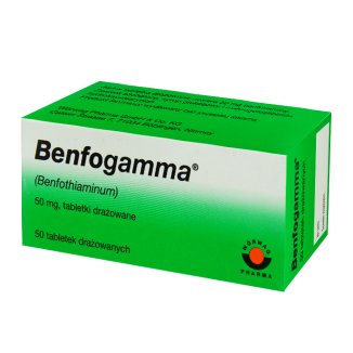 Benfogamma 50 mg, 50 tabletek drażowanych - zdjęcie produktu