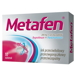 Metafen 200 mg + 325 mg, 10 tabletek USZKODZONE OPAKOWANIE - zdjęcie produktu