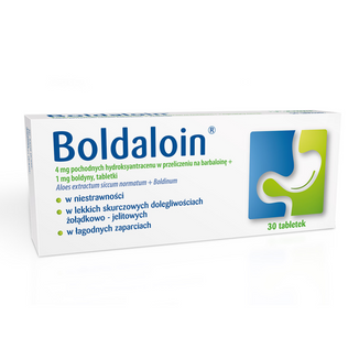 Boldaloin 23,6 mg + 1,0 mg, 30 tabletek - zdjęcie produktu