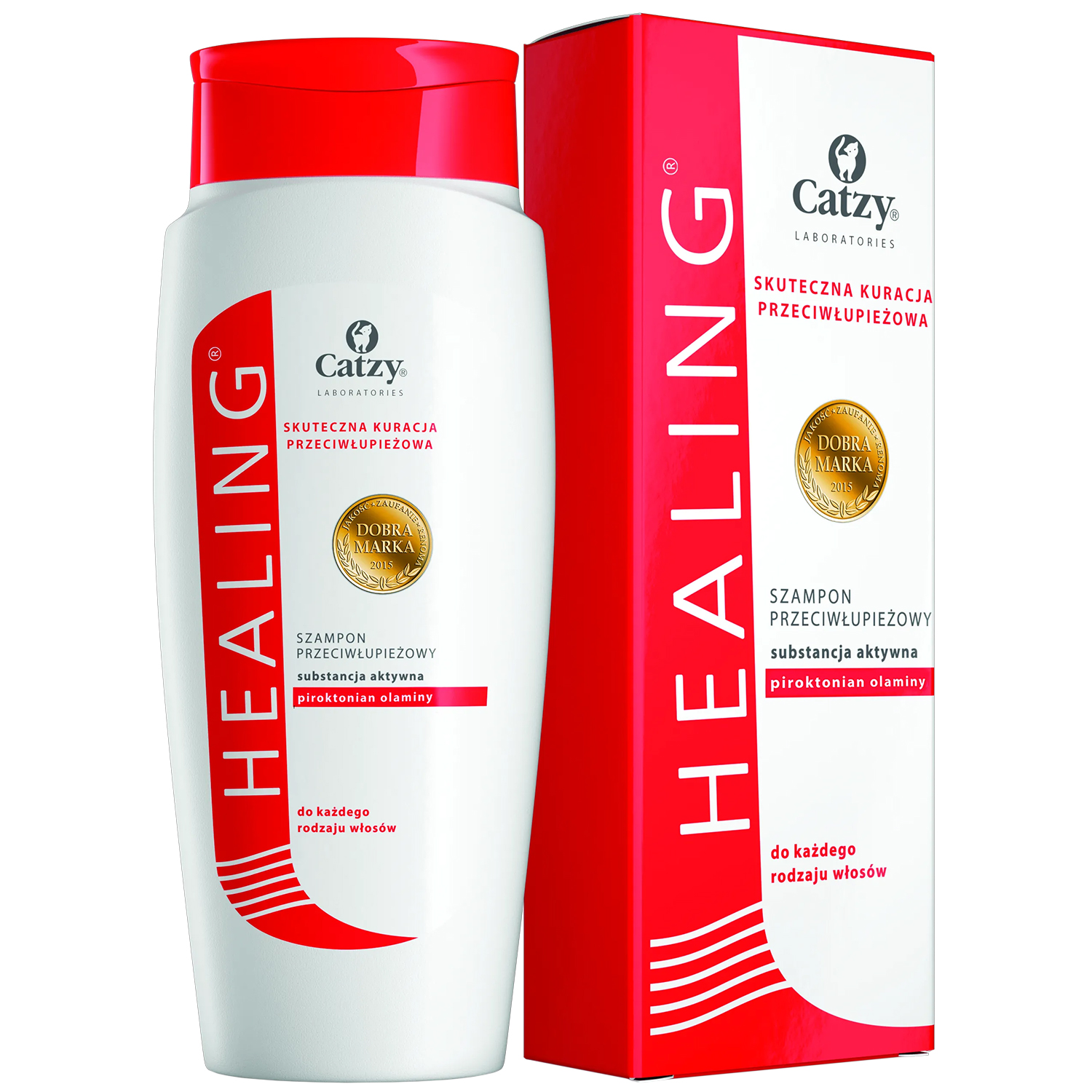 Nieznana Catzy Professional Healing, szampon przeciwłupieżowy z piroktonianem olaminy 1%, 200 ml