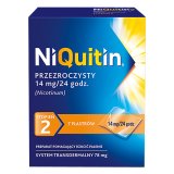 NiQuitin Przezroczysty 14 mg/ 24h, system transdermalny, plastry, 7 sztuk  - miniaturka zdjęcia produktu