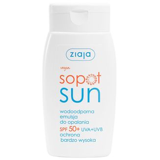 Ziaja Sopot Sun, emulsja do opalania, SPF 50, 125 ml - zdjęcie produktu
