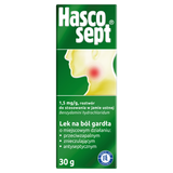 Hascosept 1,5 mg/g, roztwór do stosowania w jamie ustnej, spray, 30 g - miniaturka zdjęcia produktu
