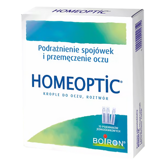 Homeoptic, krople do oczu, 0,4 ml x 10 minimsów USZKODZONE OPAKOWANIE - zdjęcie produktu