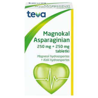 Asparaginian Magnokal 250 mg + 250 mg, 50 tabletek - zdjęcie produktu