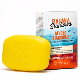 Barwa Siarkowa, mydło siarkowe, pielęgnacja antytrądzikowa, 100 g - miniaturka 2 zdjęcia produktu