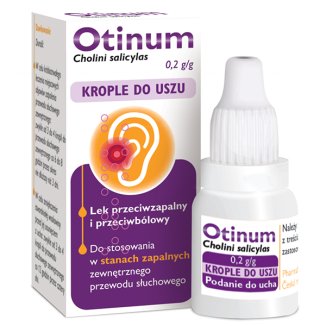 Otinum 0,2 g/g, krople do uszu, 10 g - zdjęcie produktu