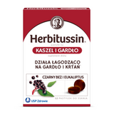 Herbitussin Kaszel i Gardło, czarny bez i eukaliptus, 12 pastylek do ssania - miniaturka zdjęcia produktu