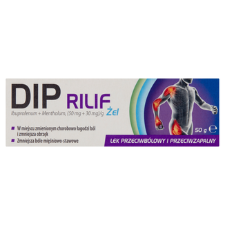 Dip Rilif (50 mg + 30 mg)/g, żel, 50 g USZKODZONE OPAKOWANIE - zdjęcie produktu